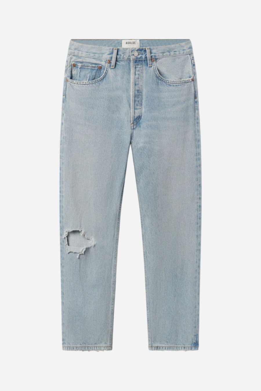 Agolde 90's Crop Mid Rise Straight in Segment – alternate