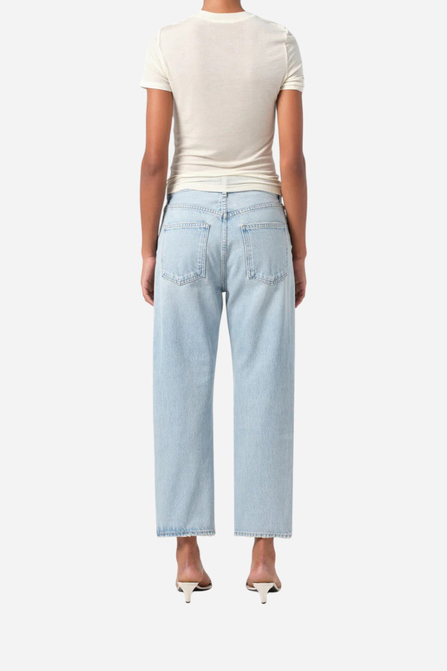 Agolde 90's Crop Mid Rise Straight in Segment – back view
