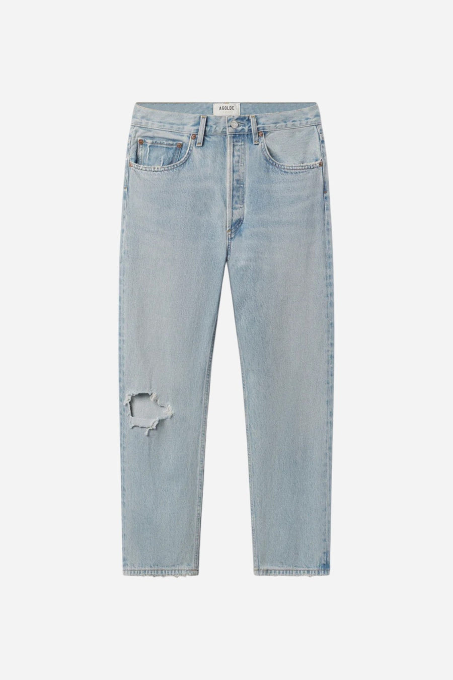 Agolde 90's Crop Mid Rise Straight in Segment – side view