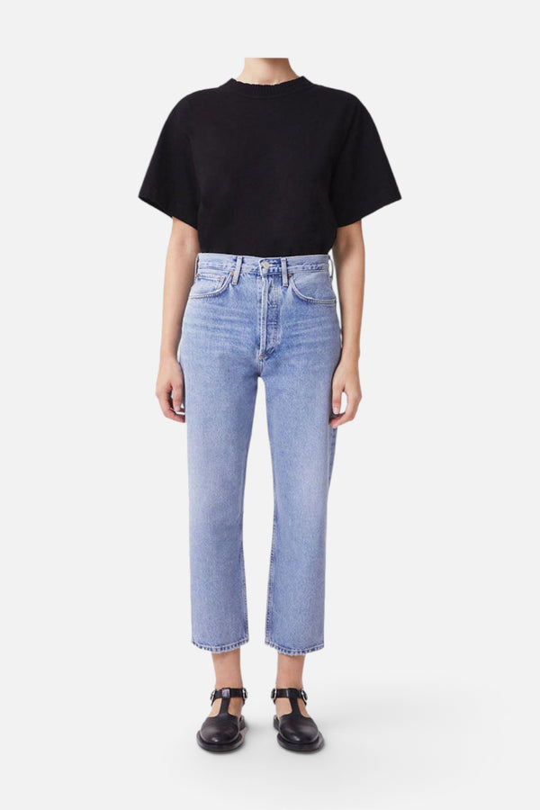 AGOLDE 90's Mid Rise Loose Fit Crop In Replica