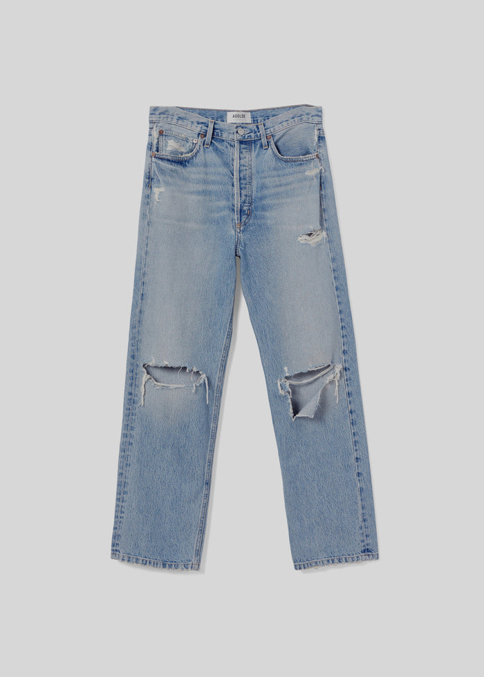 Agolde 90'S Mid Rise Straight Jeans in Threadbare – alternate