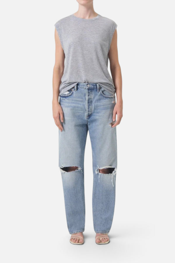 Agolde 90'S Mid Rise Straight Jeans in Threadbare