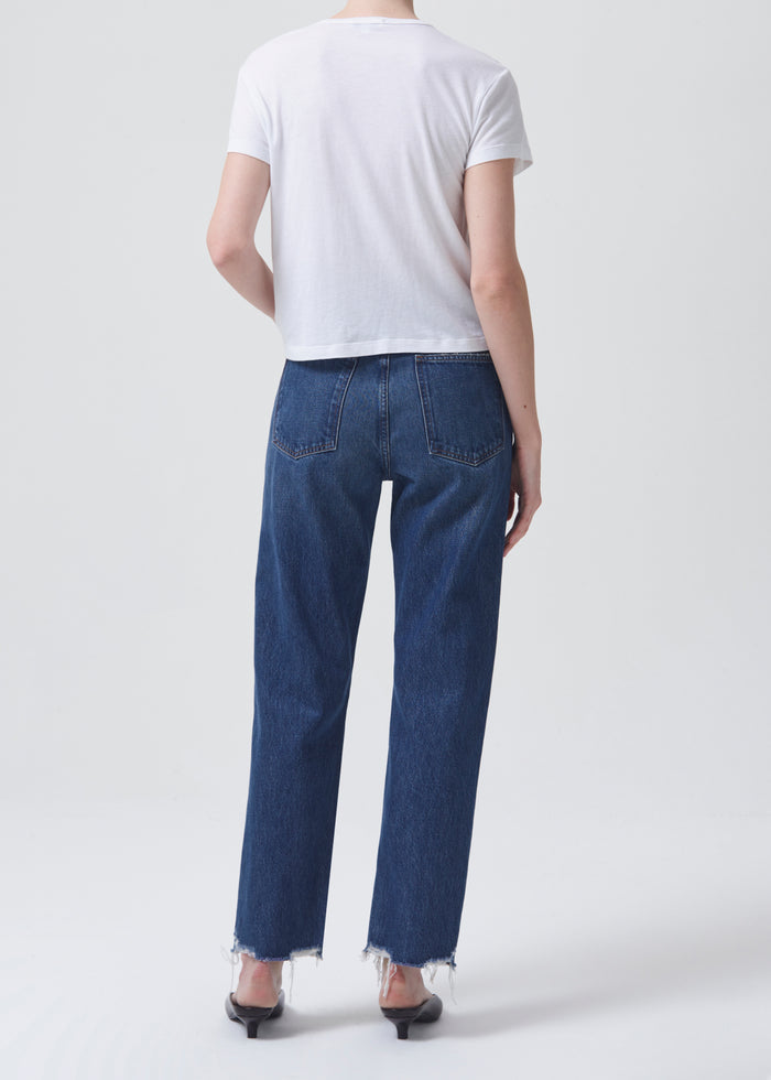 Agolde 90'S Pinch Waist High Rise Straight Jeans in Swindle – back view