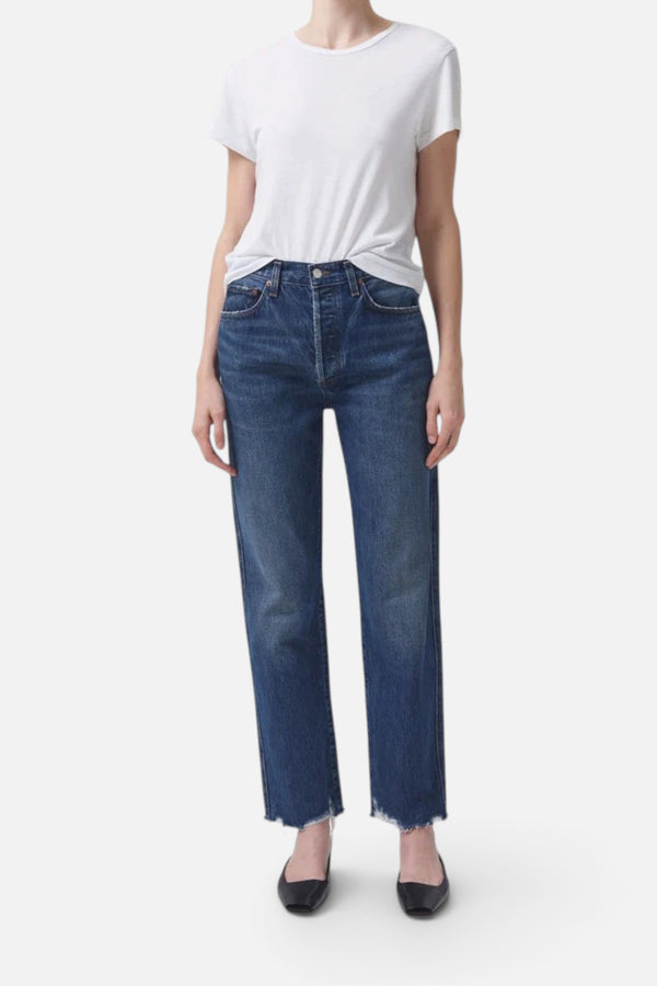 Agolde 90'S Pinch Waist High Rise Straight Jeans in Swindle