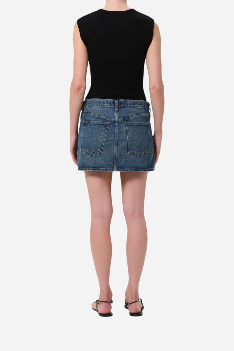 Agolde Alek Mini in Dwell – back view