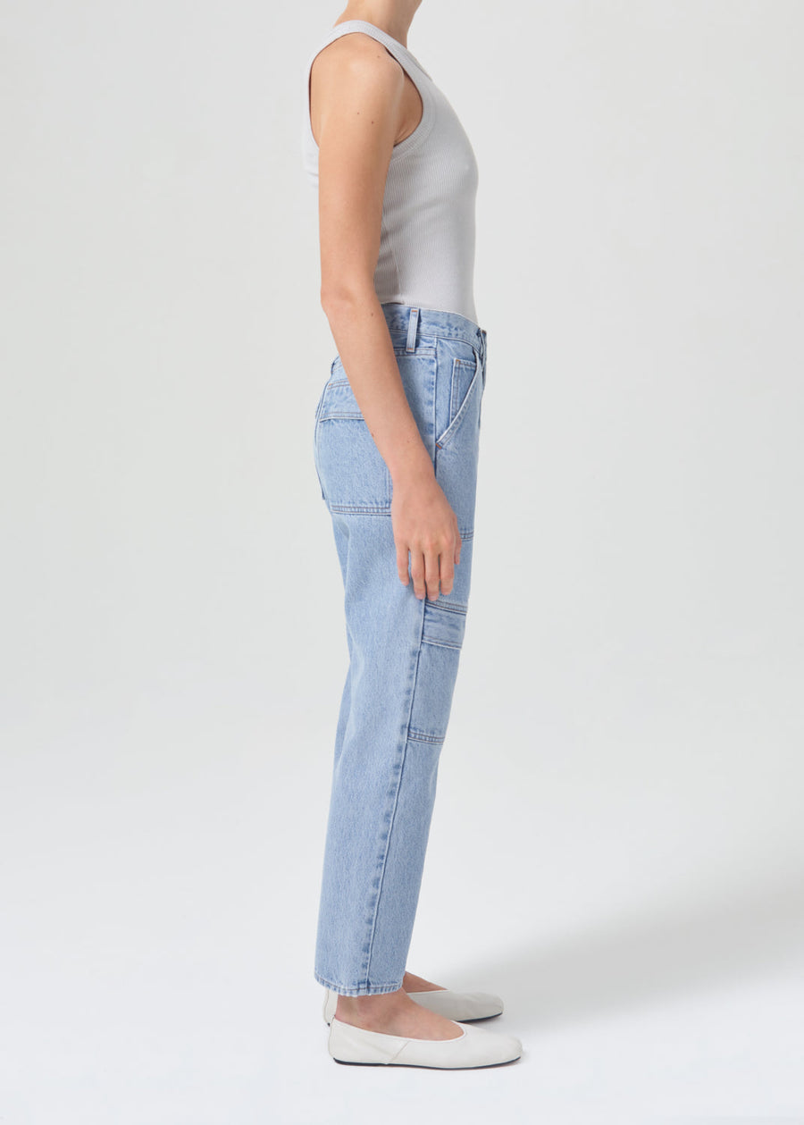 Agolde Cooper Cargo Pants in Rank – side view