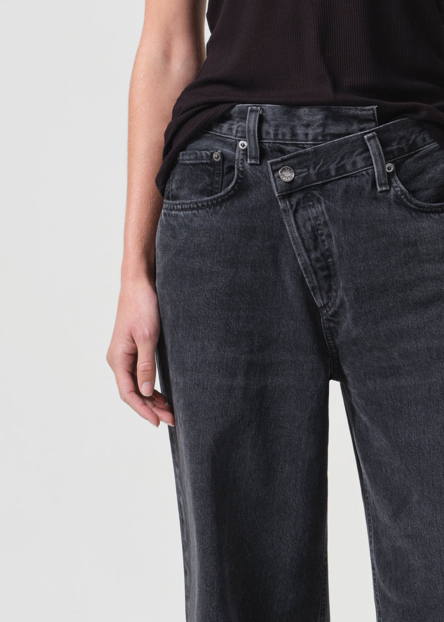Agolde Criss Cross Upsized Jeans in Shambles – flat lay