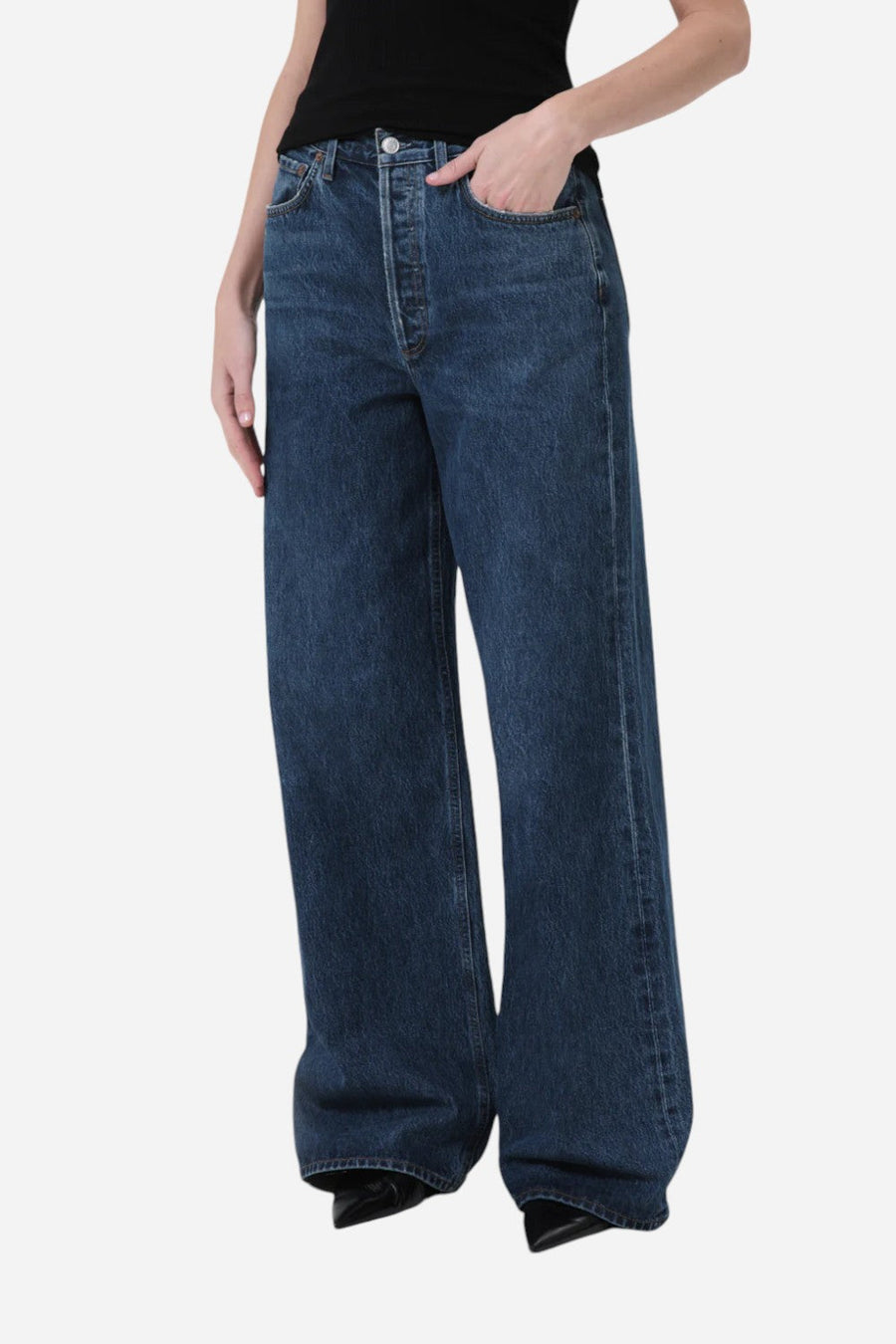 Agolde Dame No Cuff In Enamour – front view