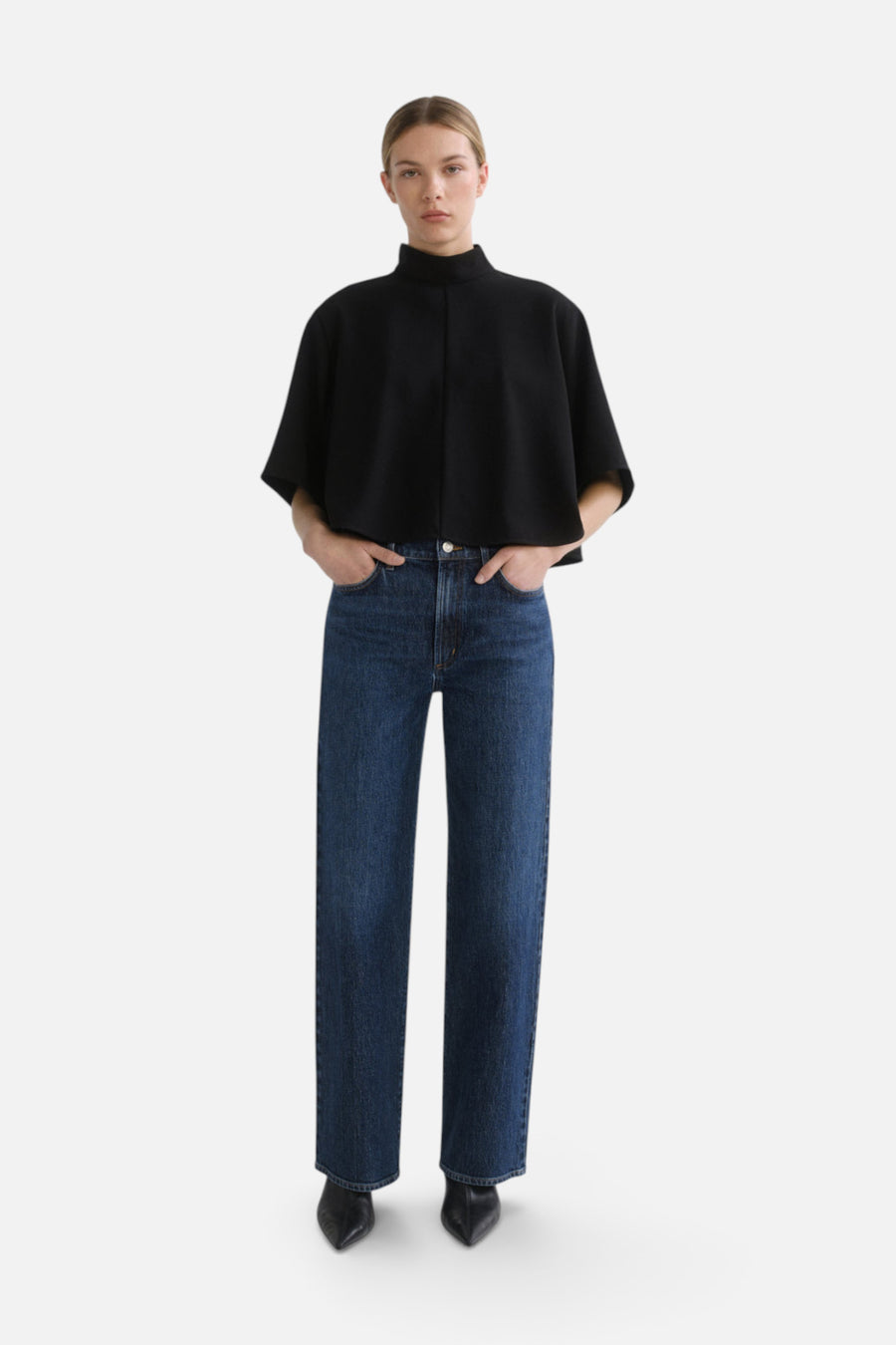 AGOLDE Harper Straight Jean in Echo – front view