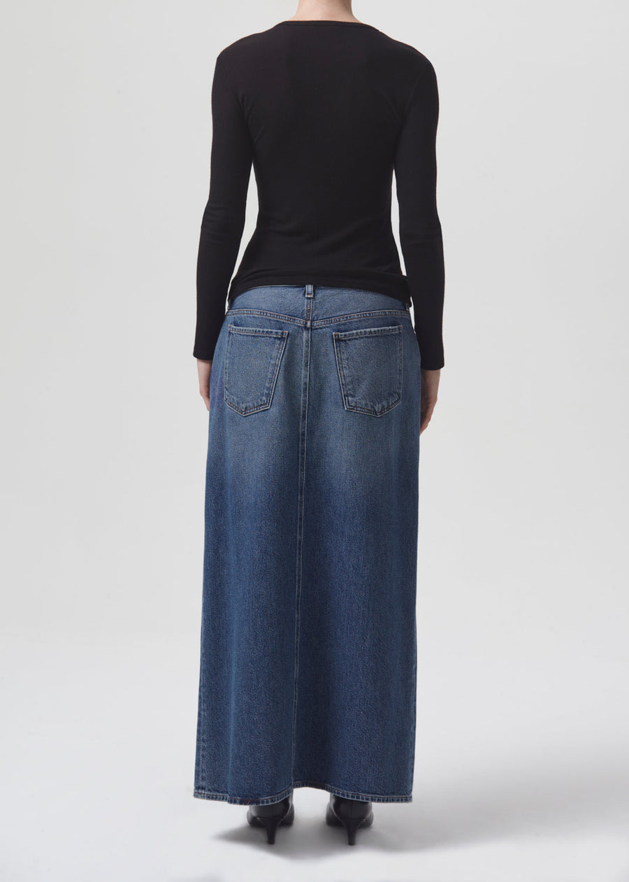Agolde Leif Maxi Skirt in Swing – back view