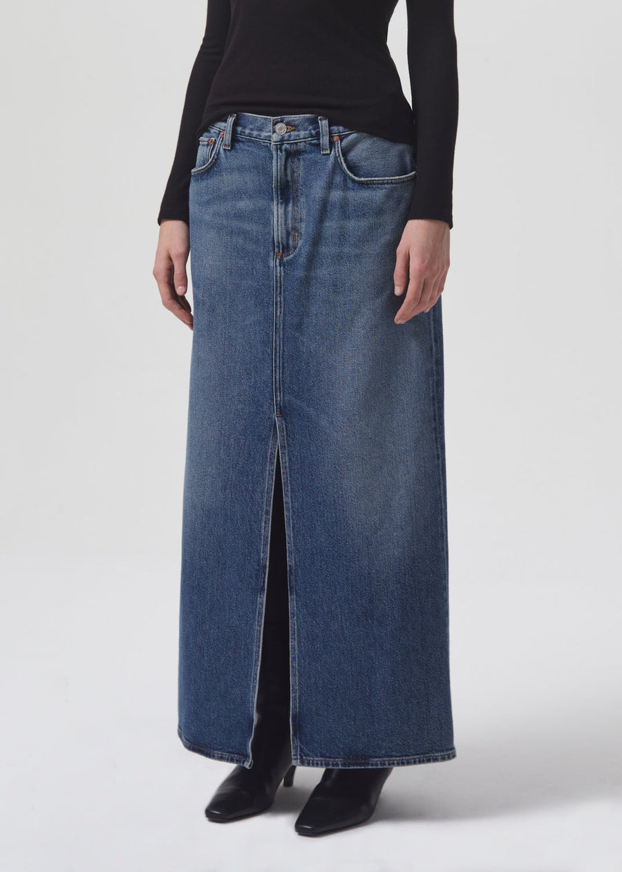 Agolde Leif Maxi Skirt in Swing – detail