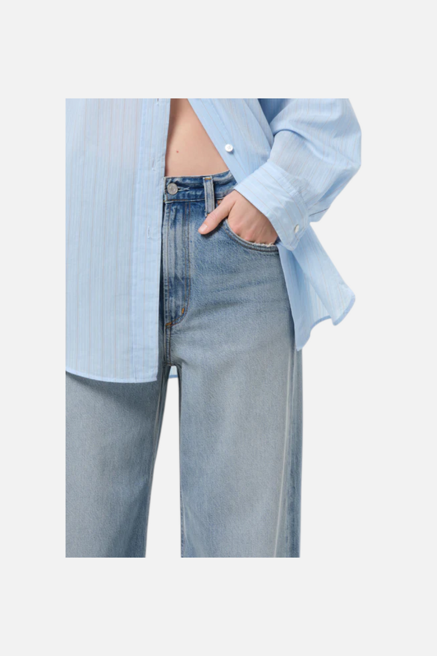 Agolde Low Curve Jean in Reset – flat lay