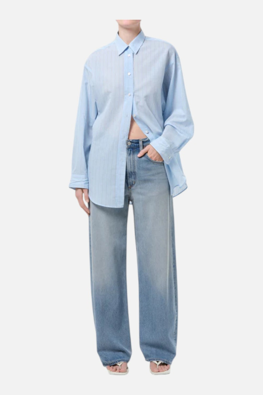 Agolde Low Curve Jean in Reset – on model