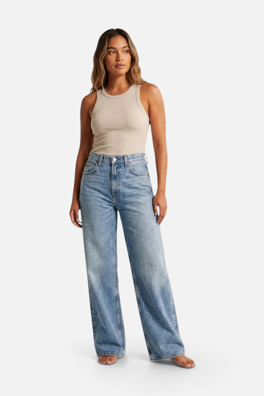 Agolde Low Curve Jean in Venture – front view
