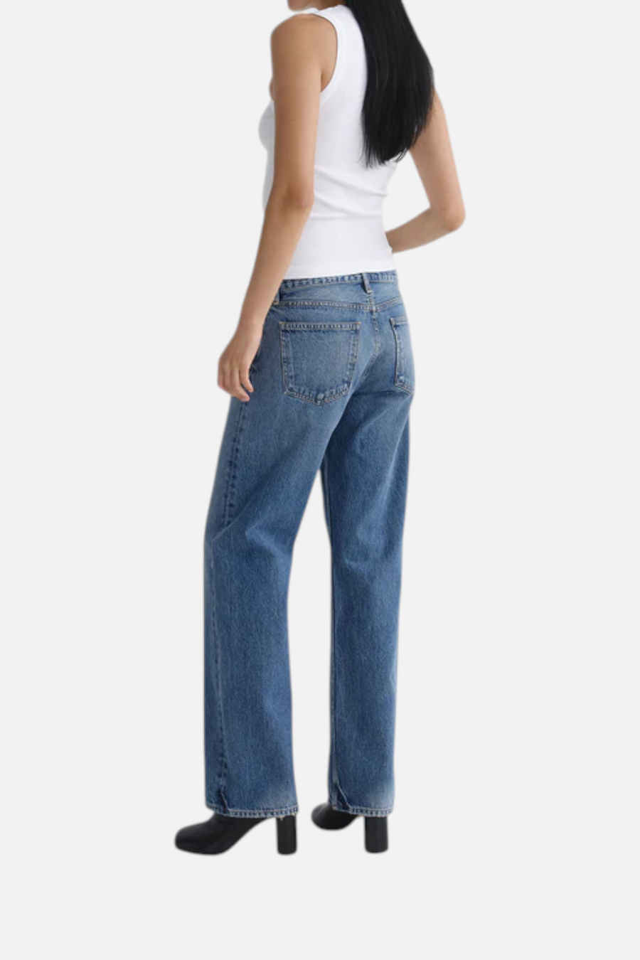 Agolde Low Rise Loose Fit Jean in Liberty – detail