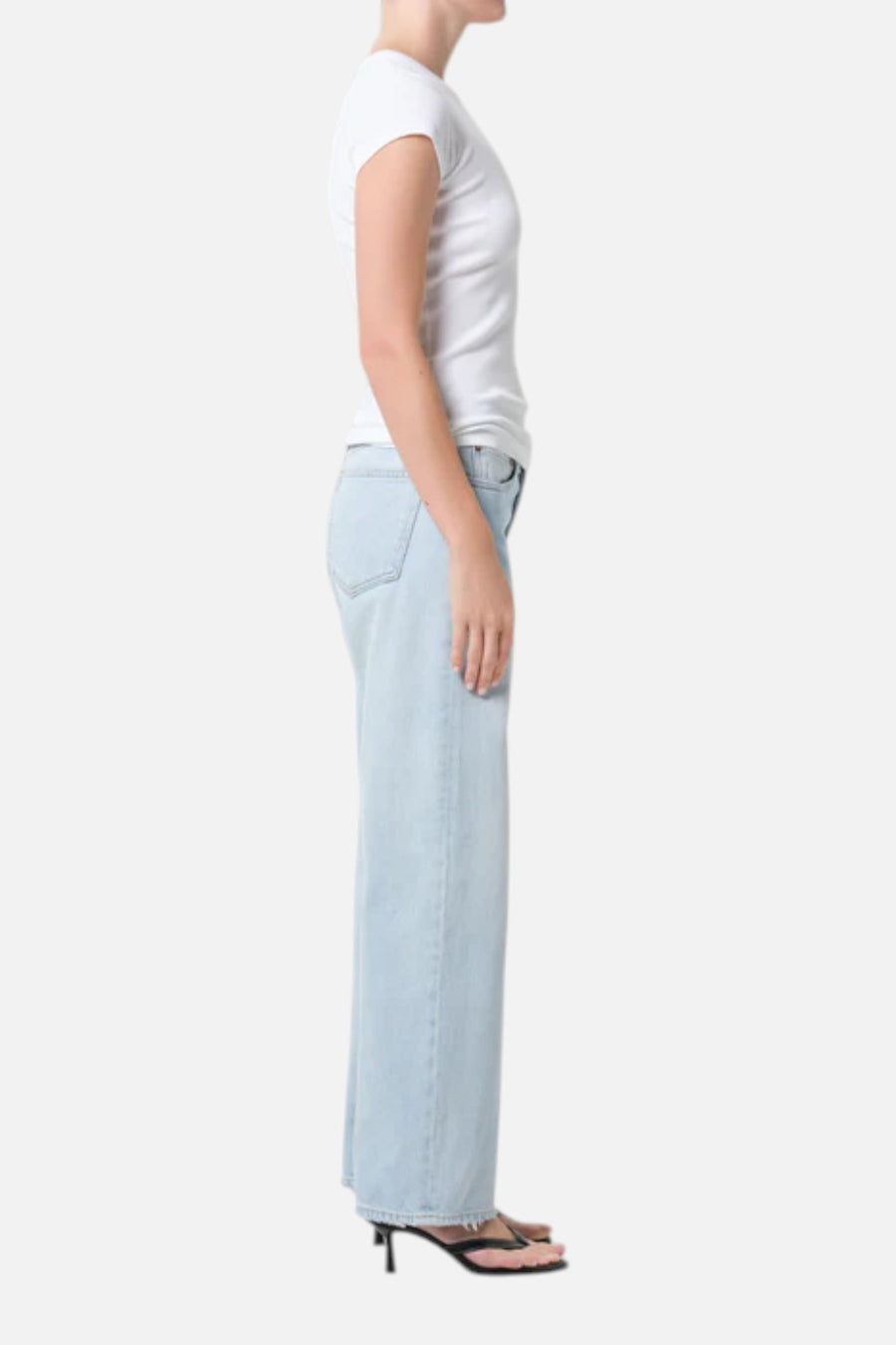 AGOLDE Low Rise Loose Jean in Amplify – side view