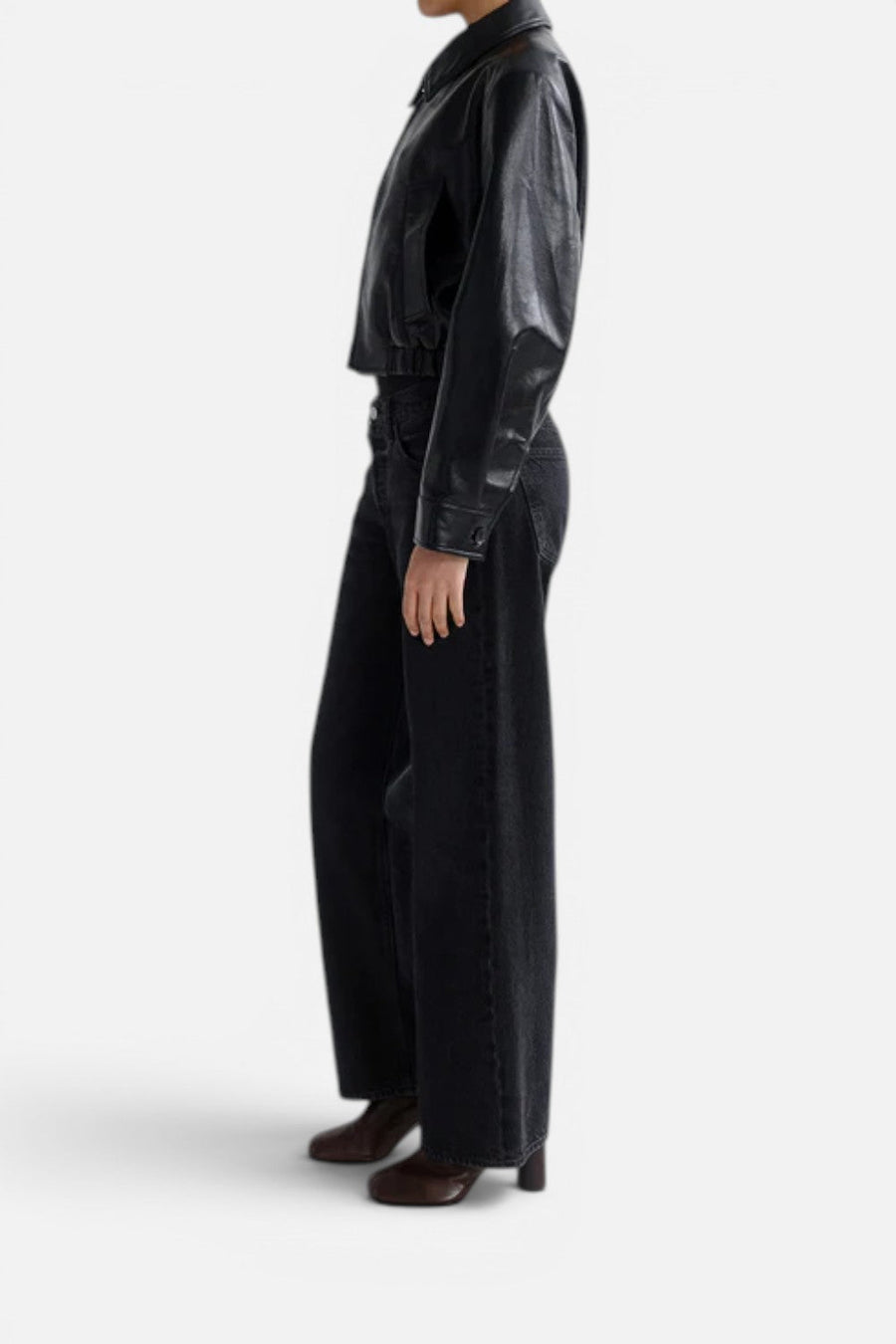 Agolde Low Rise Loose Jean in Vanta – back view