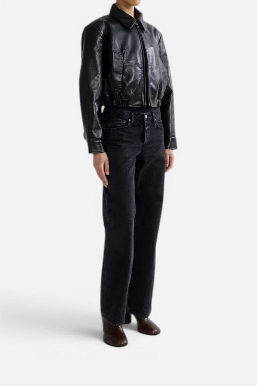 Agolde Low Rise Loose Jean in Vanta – detail