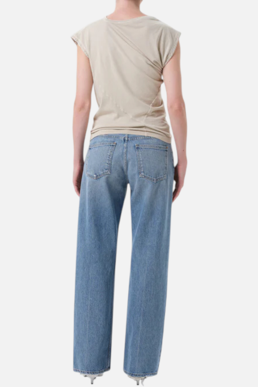 Agolde Low Rise Loose Jean in Vault – side view