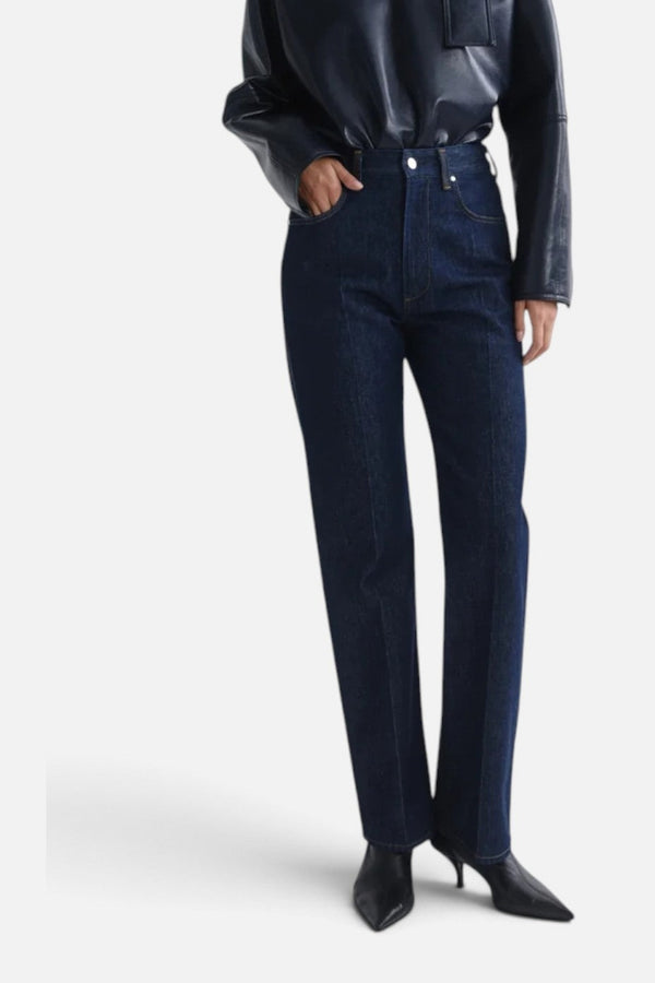 Agolde Morgan High-Rise Stovepipe Jean in Rinse