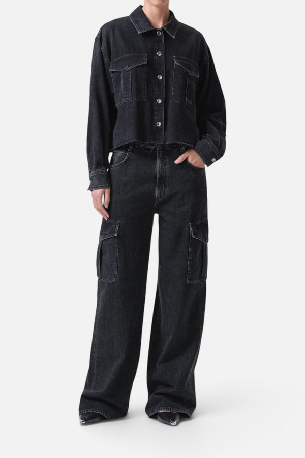 Agolde Nyx Denim Shirt in Intense