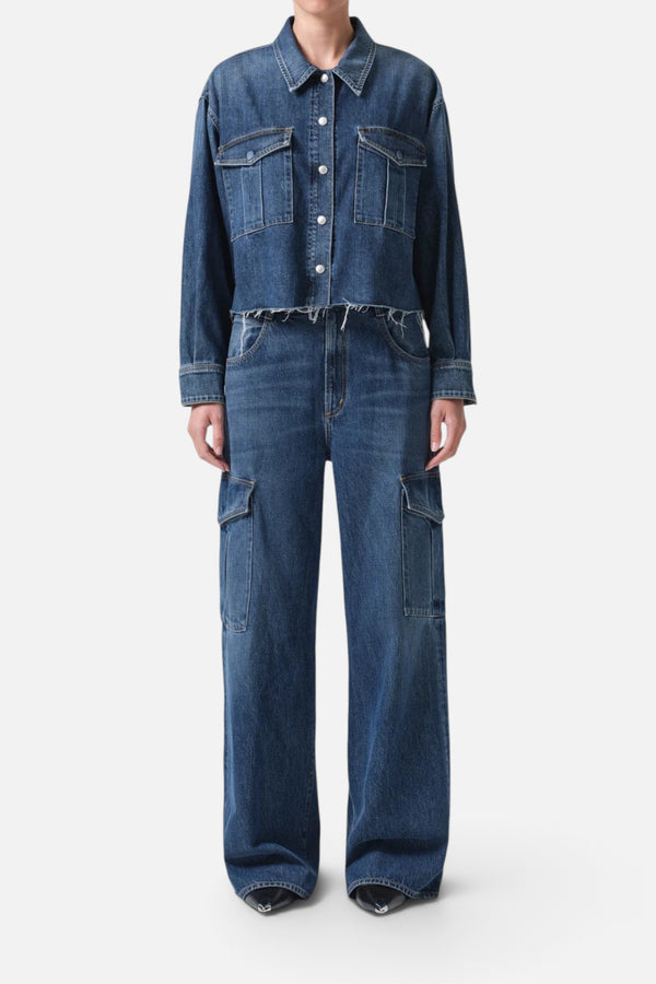 Agolde Nyx Denim Shirt in Pathway