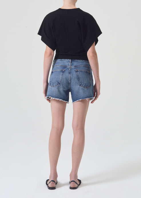 Agolde Parker Long Short in Ruin – back view