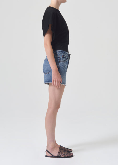 Agolde Parker Long Short in Ruin – side view