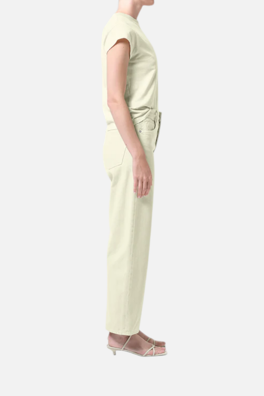 AGOLDE Ren Jean in Lemon Zest – back view