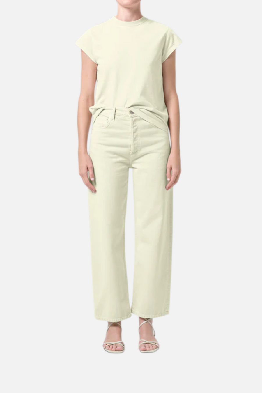 AGOLDE Ren Jean in Lemon Zest – front view