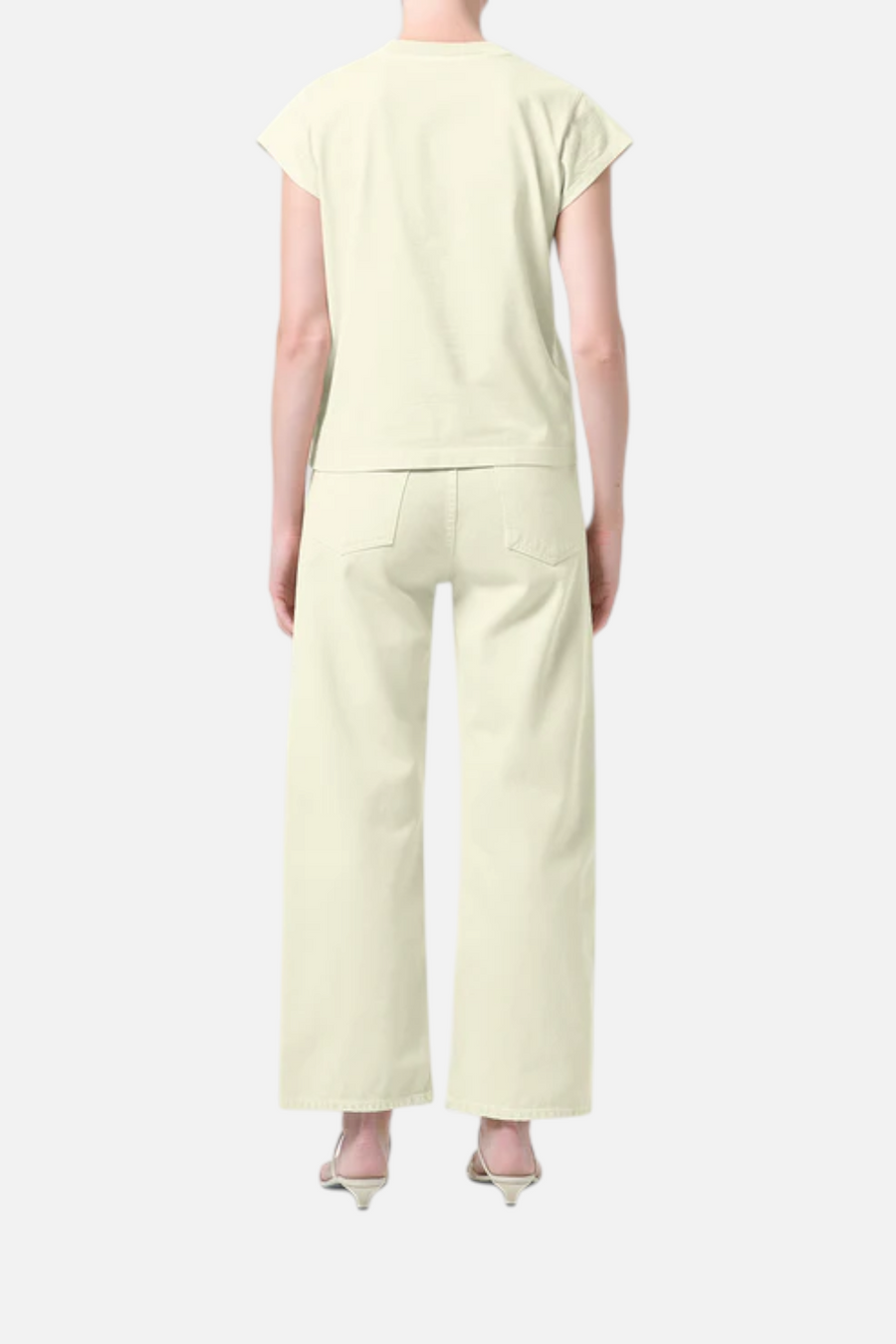 AGOLDE Ren Jean in Lemon Zest – side view