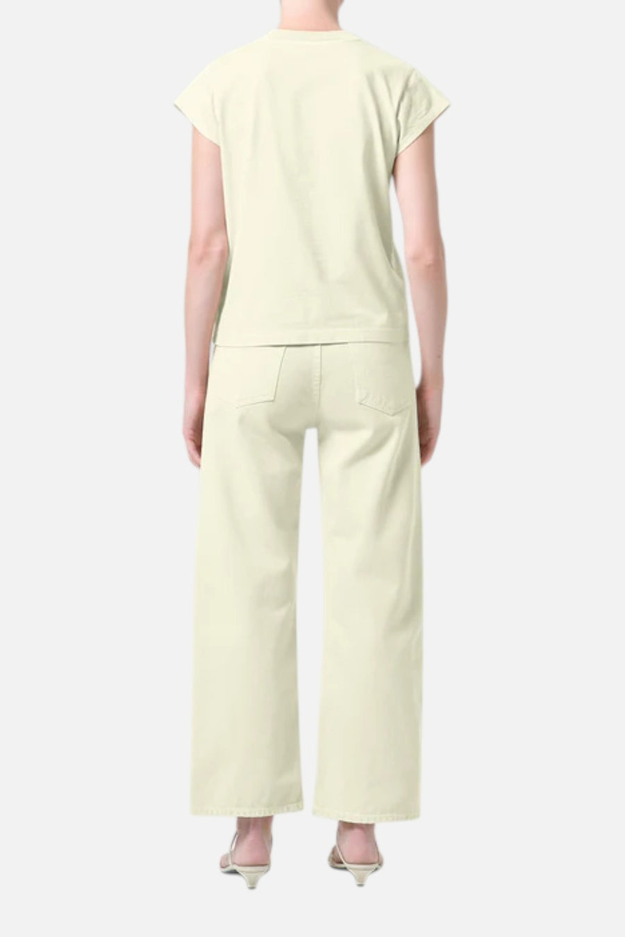 AGOLDE Ren Jean in Lemon Zest – on model