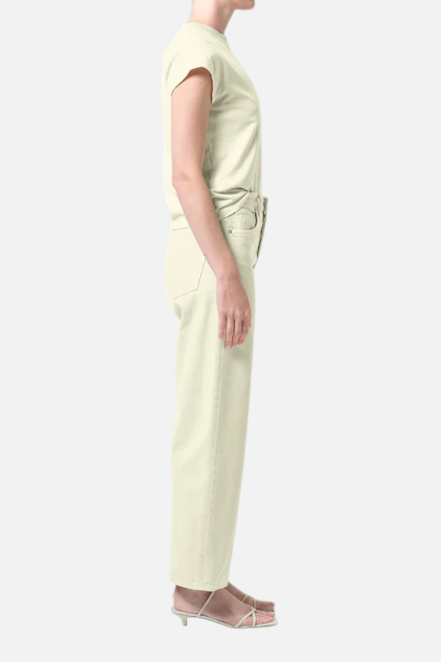 AGOLDE Ren Jean in Lemon Zest – on model