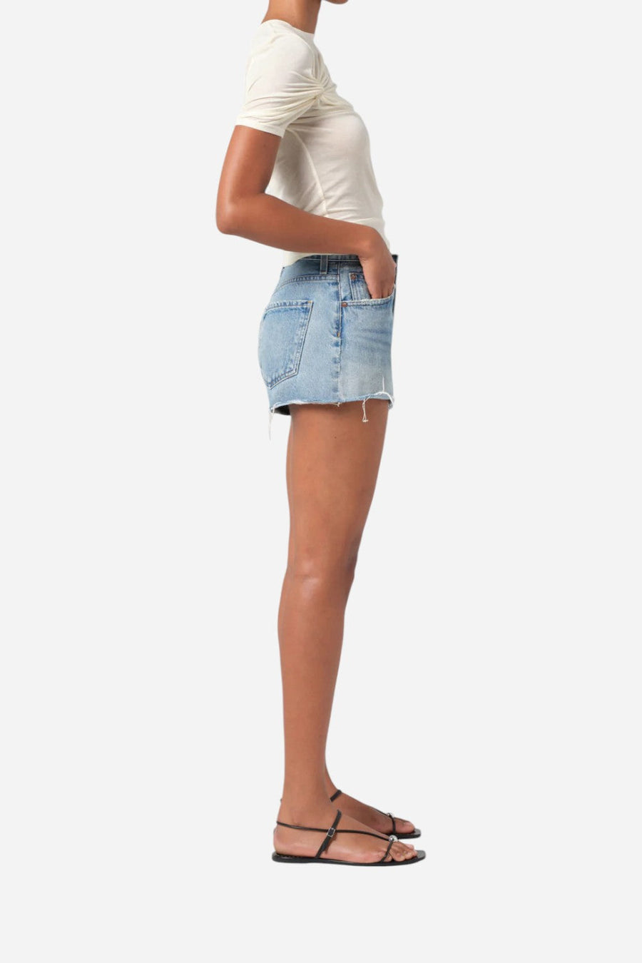 Agolde Ridley Short in Chant – detail