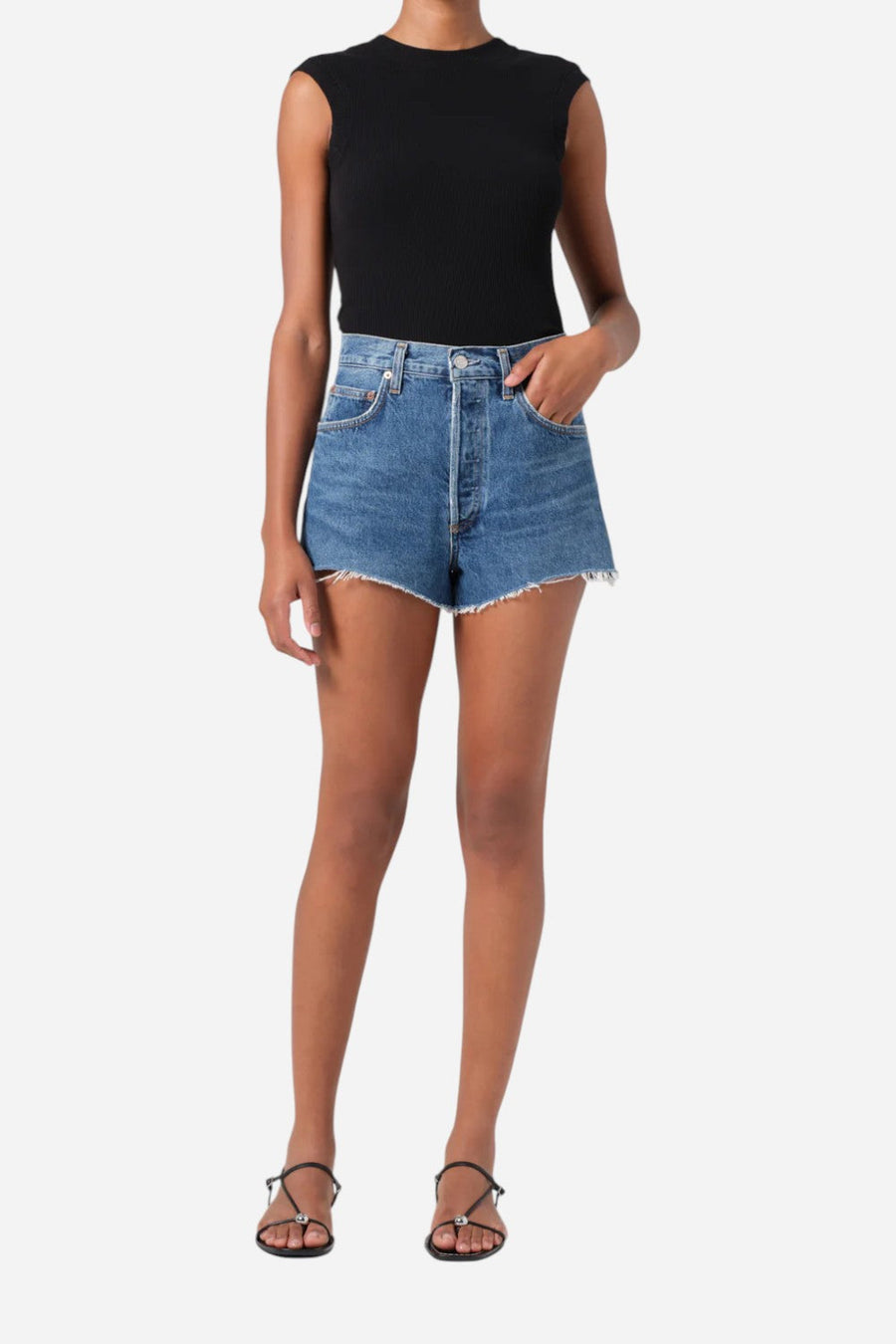 Agolde Ridley Short in Enamour – front view