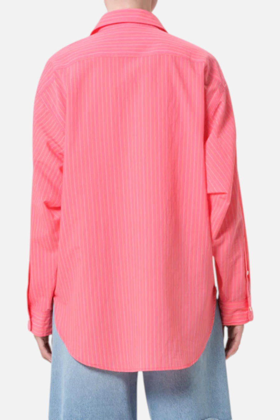 AGOLDE Sona Shirt in Fontana Stripe & Candy – side view
