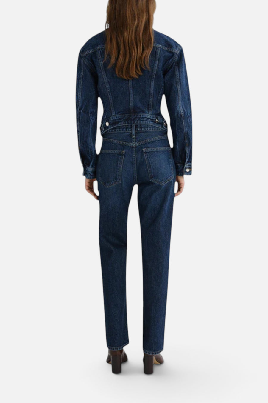 Agolde Straight-Leg Lana Jean In Covell – back view