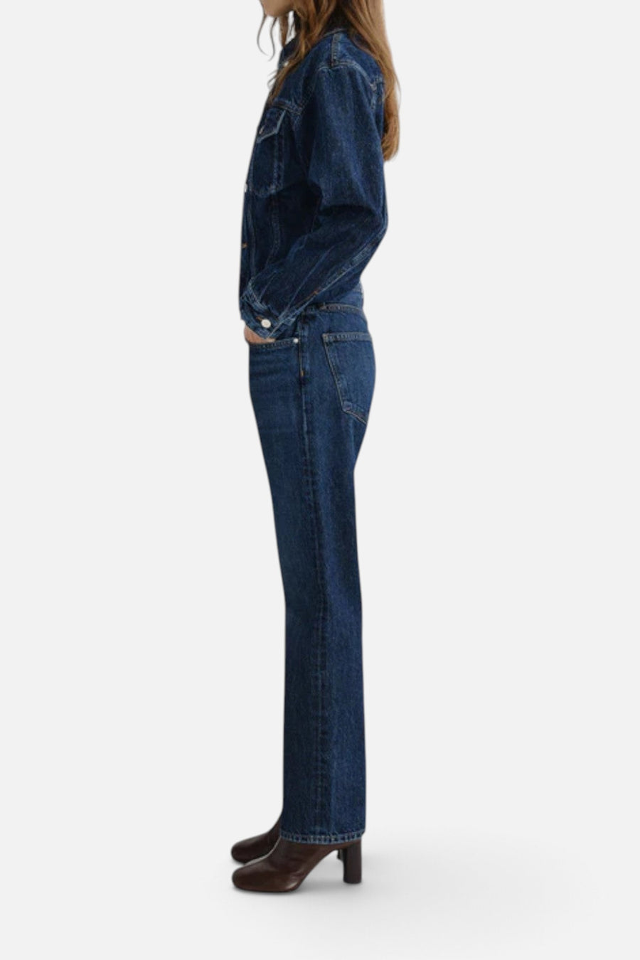 Agolde Straight-Leg Lana Jean In Covell – side view