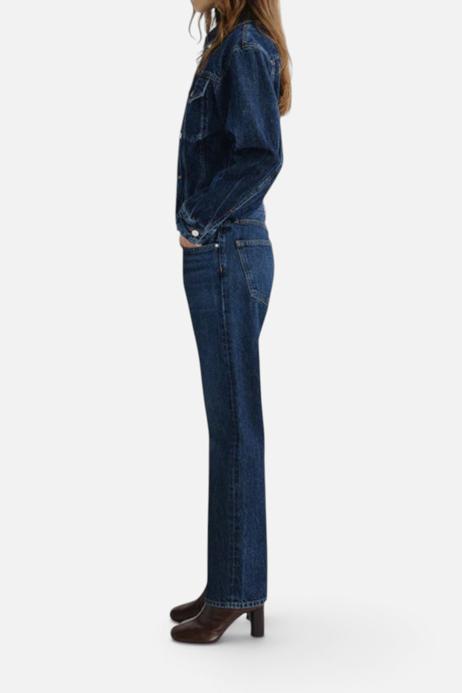 Agolde Straight-Leg Lana Jean In Covell – side view