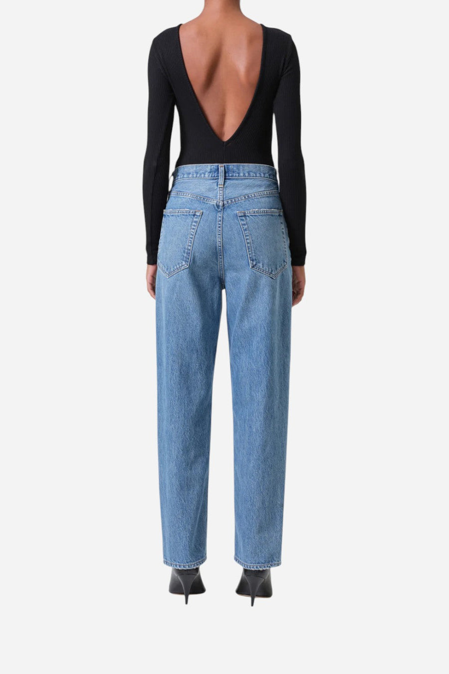 Agolde V-Waist Baggy in Fairway – detail