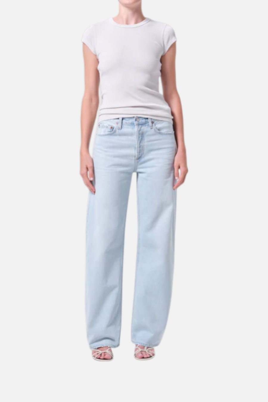 Agolde Women's Arc Jean 32" in Tangent – front view