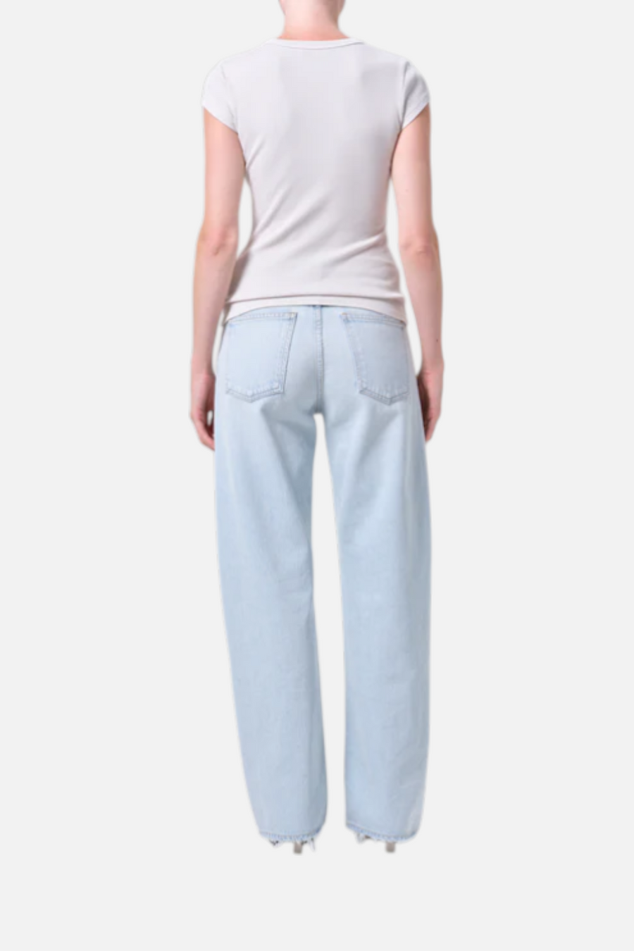 Agolde Women's Arc Jean 32" in Tangent – side view