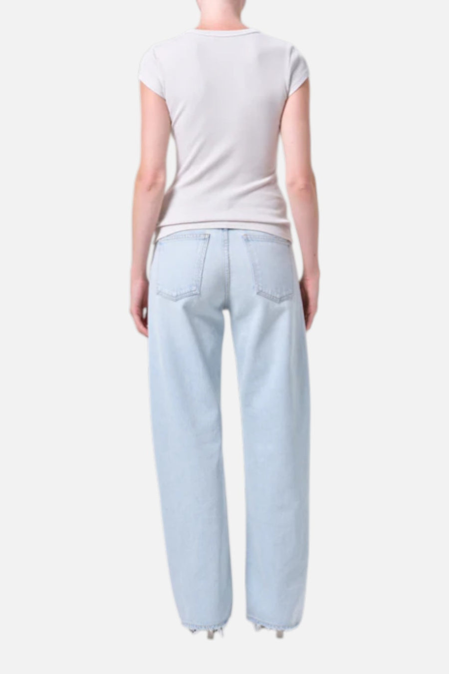 Agolde Women's Arc Jean 32" in Tangent – side view