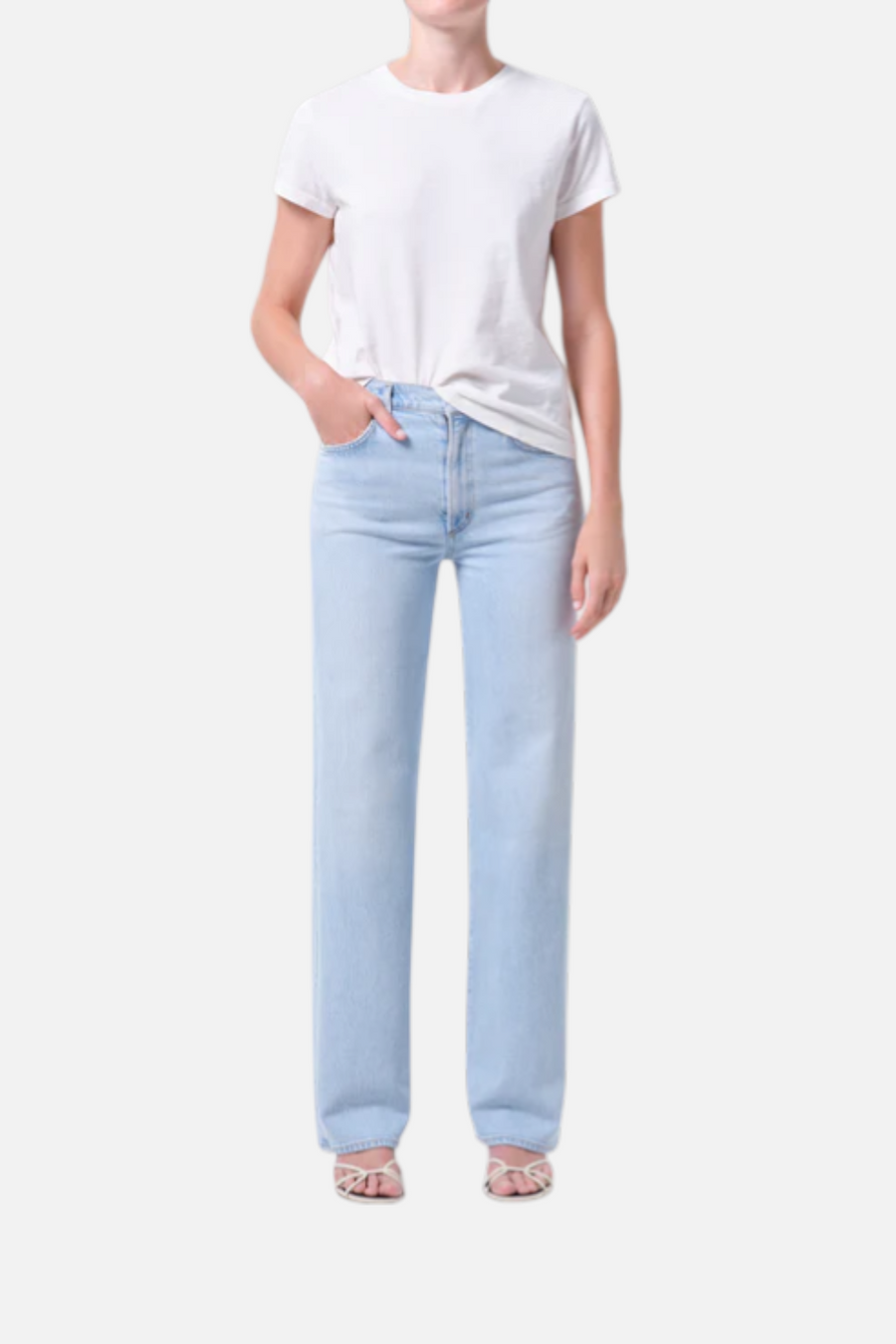 Agolde Women's Harper Straight Jean in Flaunt – front view