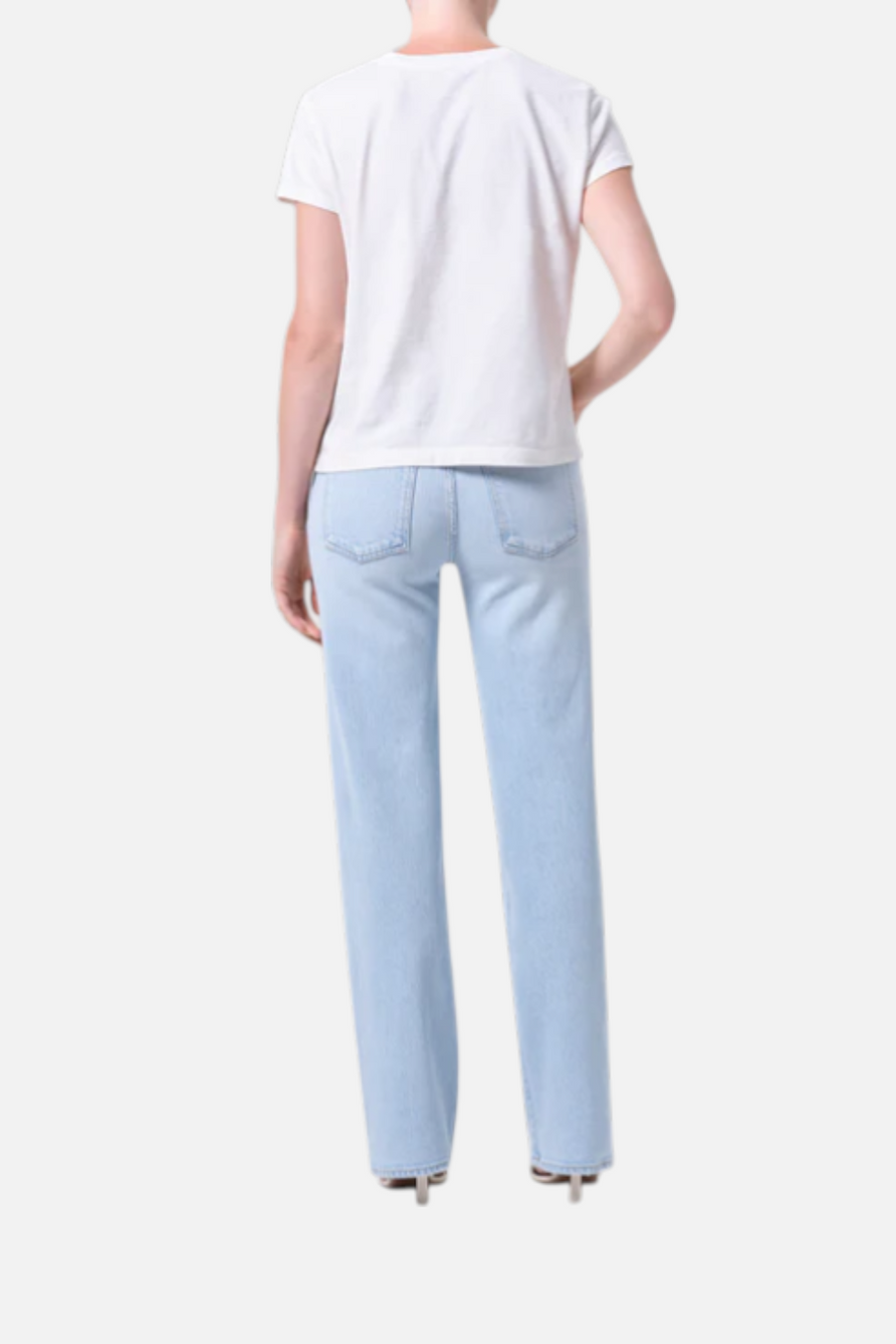 Agolde Women's Harper Straight Jean in Flaunt – side view
