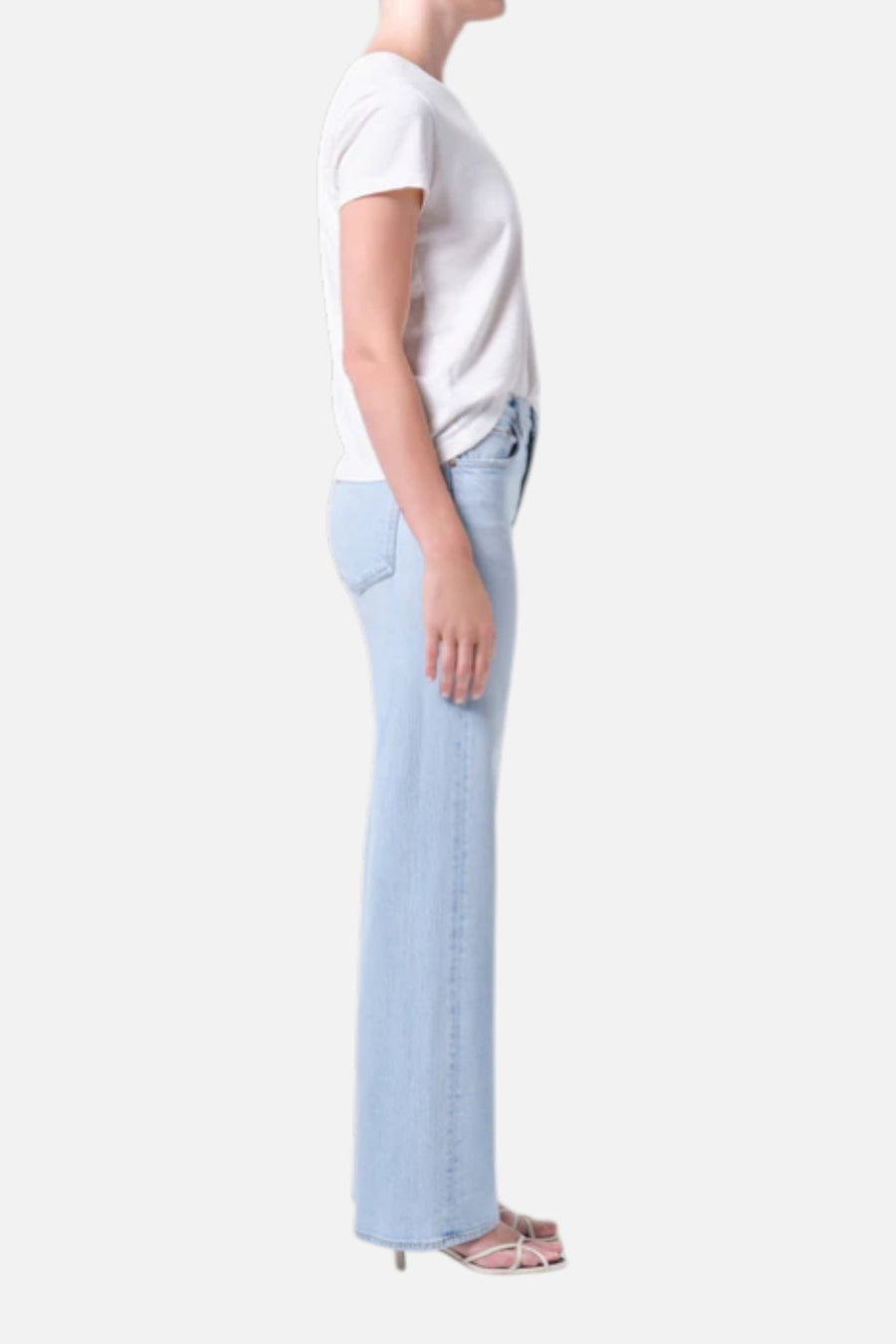 Agolde Women's Harper Straight Jean in Flaunt – side view
