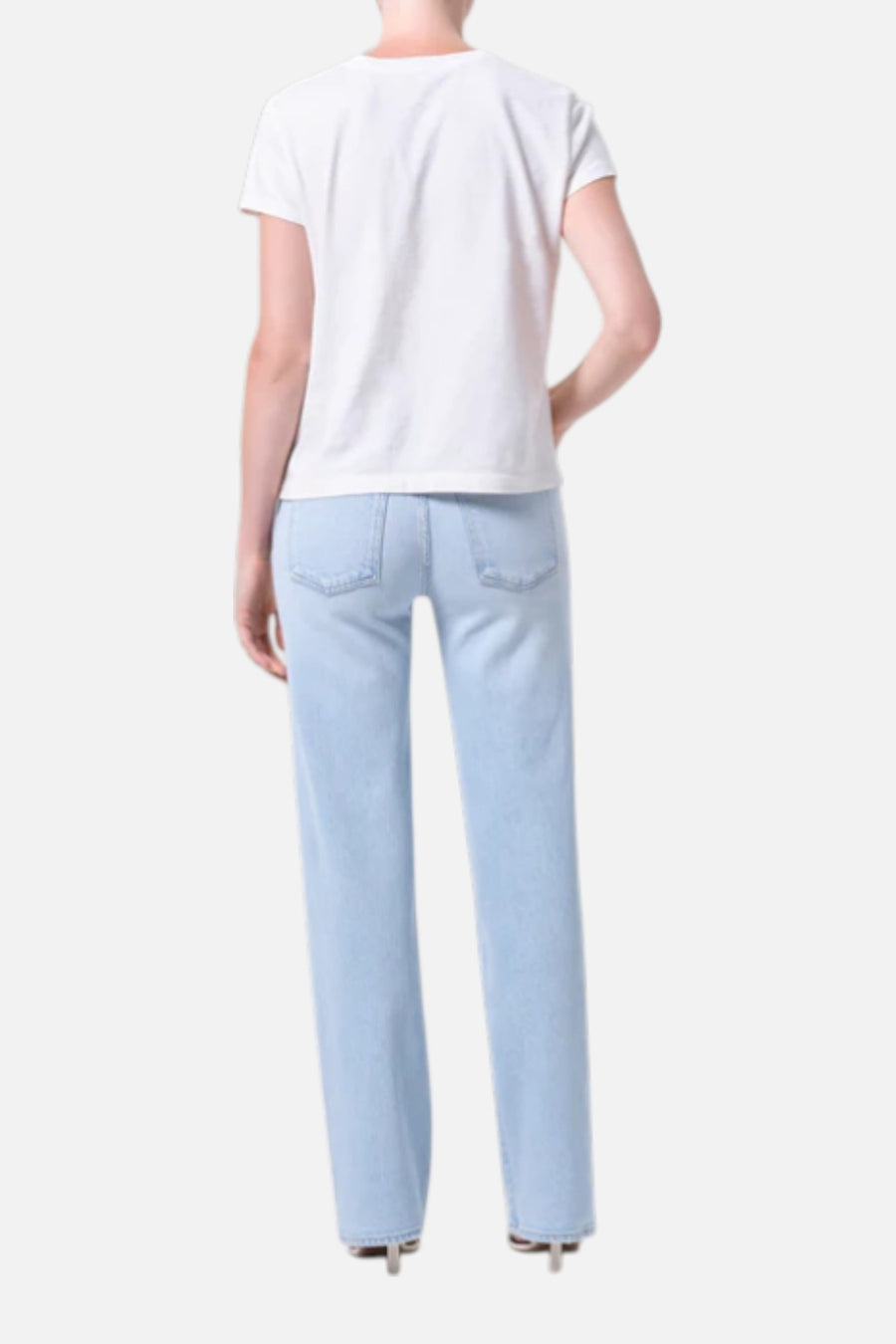Agolde Women's Harper Straight Jean in Flaunt – side view