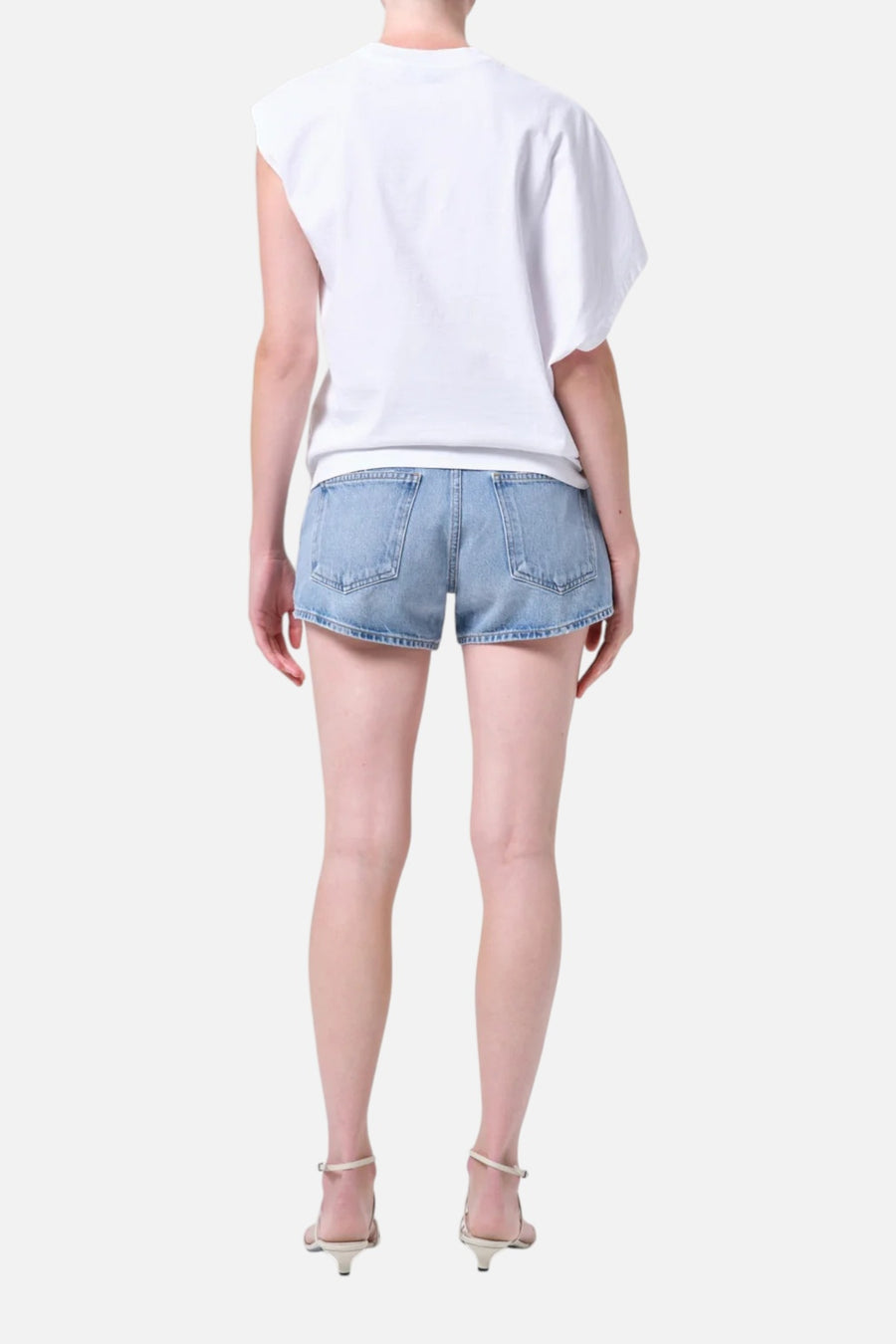 Agolde Women's Low Rise Parker Short in Replica – side view