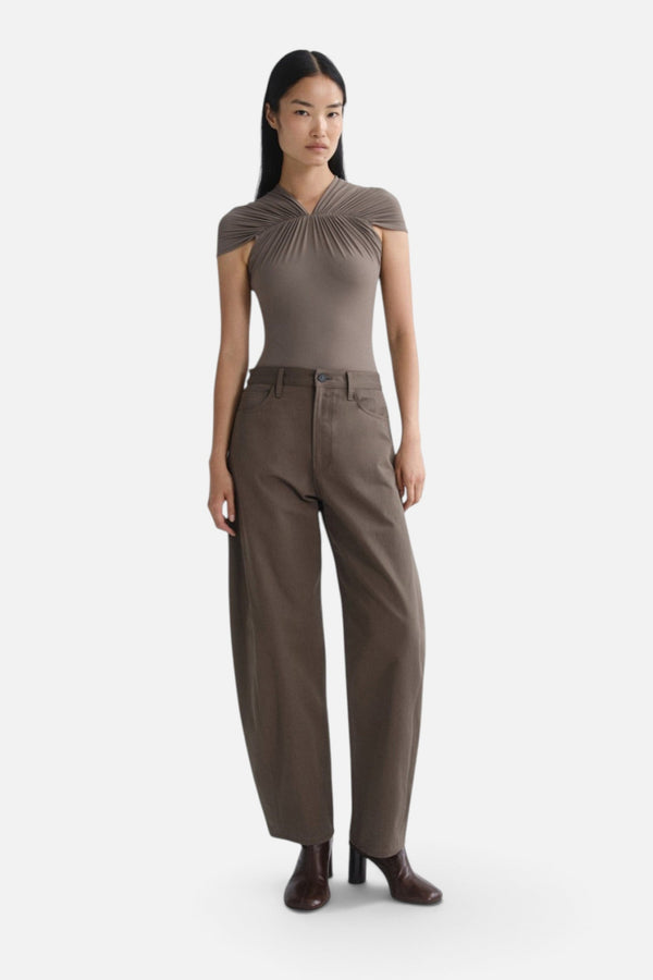 Agolde Women's Luna Trouser in Taupe