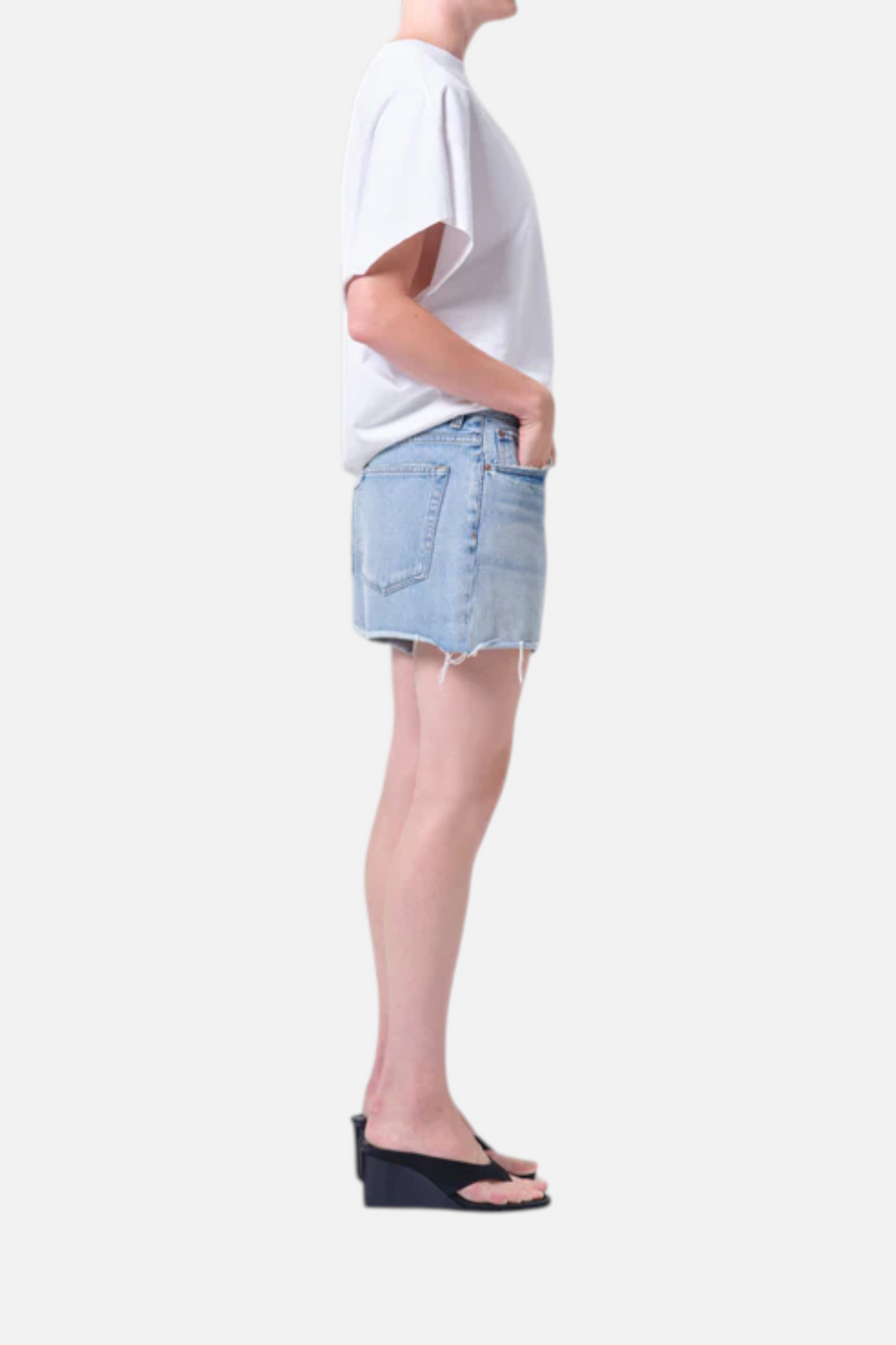 Agolde Women's Nye Vintage Short in Post – back view